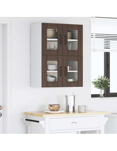 Armadi a pareti per cucina 2 pcs Rovere Marrone 60 x 31 x 40 cm