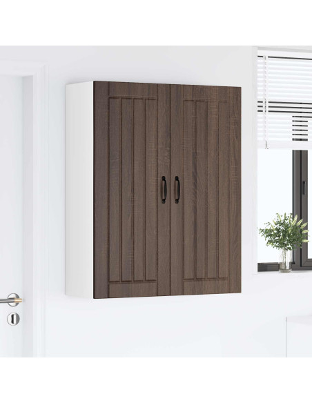 Pensile cucina con porta Rovere Marrone 80 x 31 x 100 cm