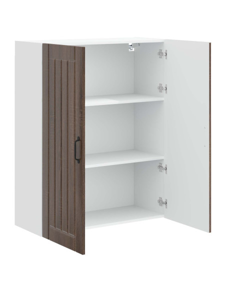 Pensile cucina con porta Rovere Marrone 80 x 31 x 100 cm