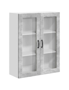 Pensile cucina con porta Grigio cemento 80 x 31 x 100 cm 2