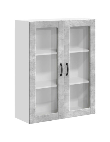 Pensile cucina con porta Grigio cemento 80 x 31 x 100 cm