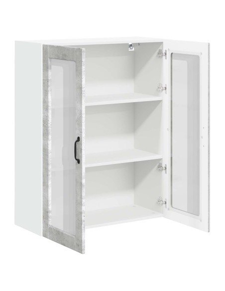 Pensile cucina con porta Grigio cemento 80 x 31 x 100 cm
