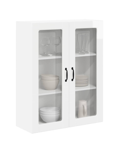 Pensile cucina Bianco Lucido 80 x 31 x 100 cm Legno multistrato