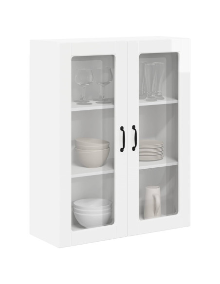 Pensile cucina Bianco Lucido 80 x 31 x 100 cm Legno multistrato