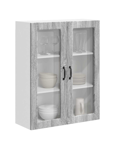 Pensile cucina Grigio Sonoma 80 x 31 x 100 cm Legno multistrato