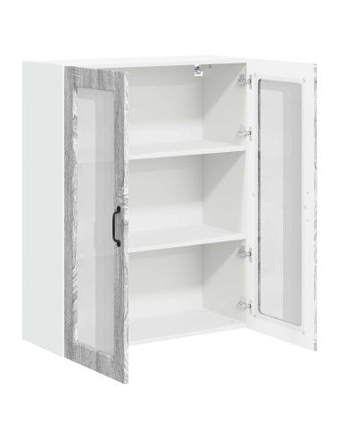 Pensile cucina Grigio Sonoma 80 x 31 x 100 cm Legno multistrato