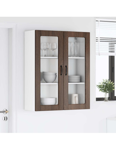 Pensile cucina con porta Rovere Marrone 80 x 31 x 100 cm