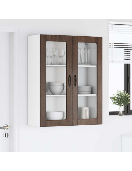 Pensile cucina con porta Rovere Marrone 80 x 31 x 100 cm