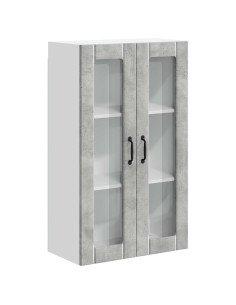 Pensile cucina con porta Grigio cemento 60 x 31 x 100 cm 2