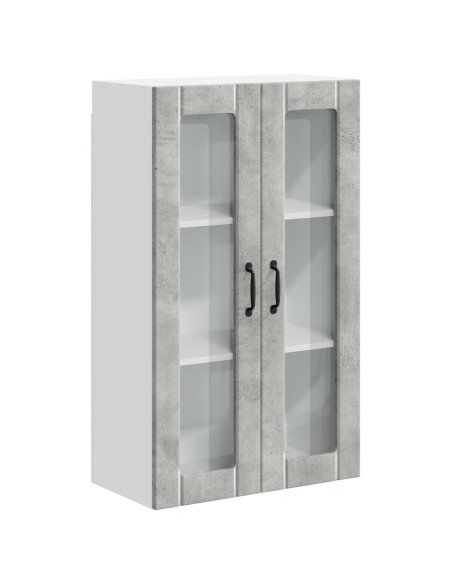 Pensile cucina con porta Grigio cemento 60 x 31 x 100 cm