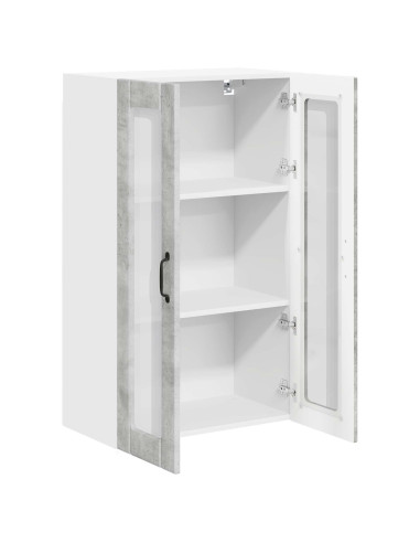 Pensile cucina con porta Grigio cemento 60 x 31 x 100 cm