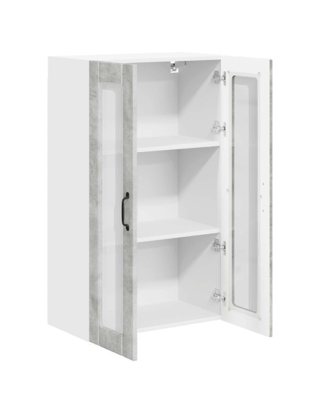 Pensile cucina con porta Grigio cemento 60 x 31 x 100 cm