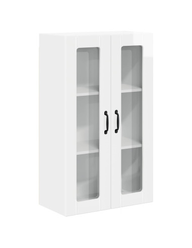 Pensile cucina Bianco Lucido 60 x 31 x 100 cm Legno multistrato