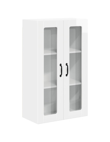Pensile cucina Bianco Lucido 60 x 31 x 100 cm Legno multistrato