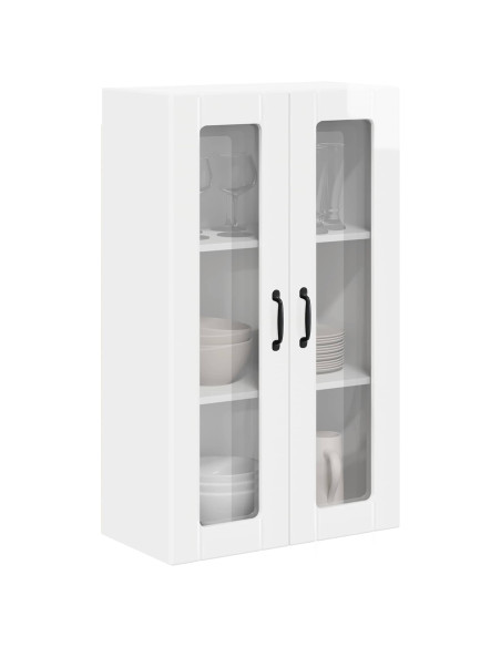 Pensile cucina Bianco Lucido 60 x 31 x 100 cm Legno multistrato