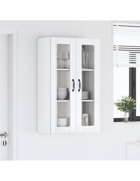 Pensile cucina Bianco Lucido 60 x 31 x 100 cm Legno multistrato