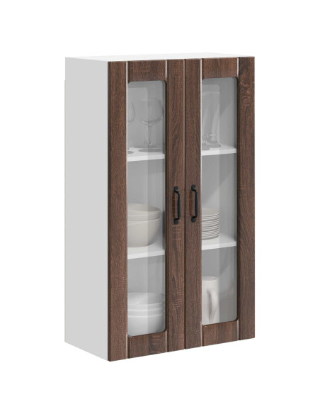 Pensile cucina con porta Rovere Marrone 60 x 31 x 100 cm