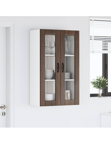 Pensile cucina con porta Rovere Marrone 60 x 31 x 100 cm
