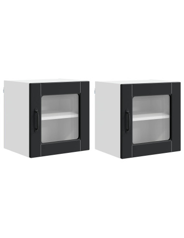 Mobile da cucina 2 pcs Nero 40 x 31 x 40 cm Legno multistrato