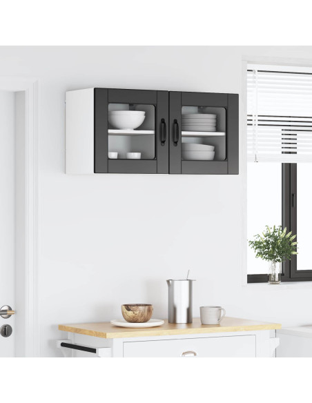 Mobile da cucina 2 pcs Nero 40 x 31 x 40 cm Legno multistrato