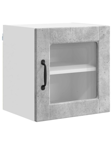 Mobile da cucina con porta 2 pcs Grigio cemento 40 x 31 x 40 cm