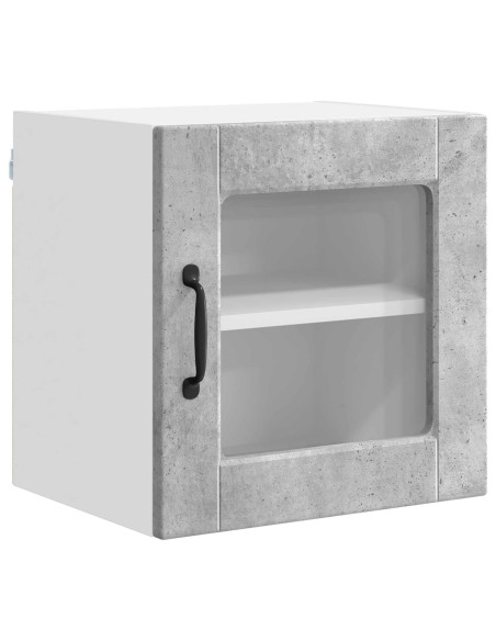 Mobile da cucina con porta 2 pcs Grigio cemento 40 x 31 x 40 cm