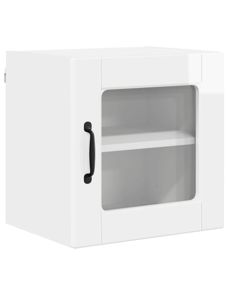 Mobile da cucina con porta 2 pcs Bianco Lucido 40 x 31 x 40 cm