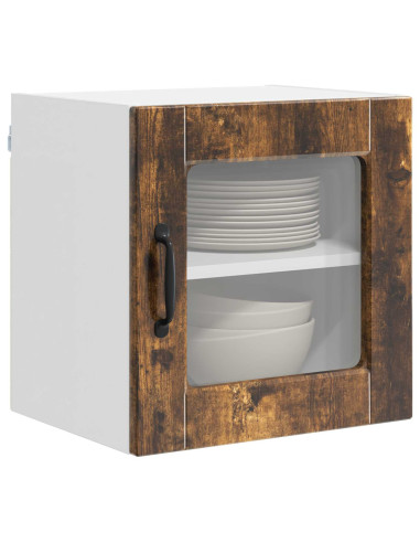 Mobile da cucina con porta 2 pcs Rovere fumé 40 x 31 x 40 cm