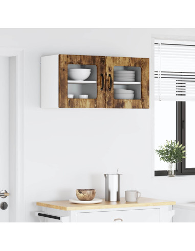 Mobile da cucina con porta 2 pcs Rovere fumé 40 x 31 x 40 cm
