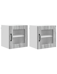 Mobile da cucina con porta 2 pcs Grigio Sonoma 40 x 31 x 40 cm 2