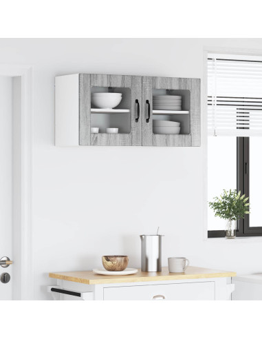 Mobile da cucina con porta 2 pcs Grigio Sonoma 40 x 31 x 40 cm