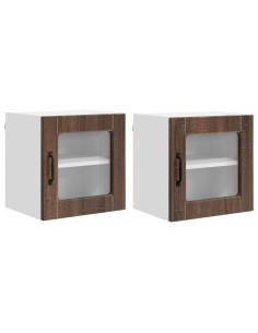 Mobile da cucina con porta 2 pcs Rovere Marrone 40 x 31 x 40 cm 2