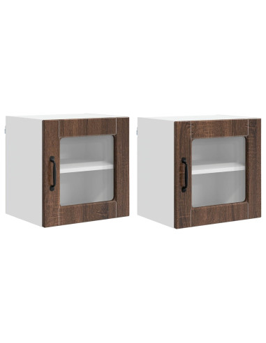 Mobile da cucina con porta 2 pcs Rovere Marrone 40 x 31 x 40 cm