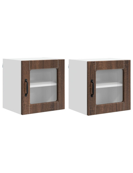 Mobile da cucina con porta 2 pcs Rovere Marrone 40 x 31 x 40 cm