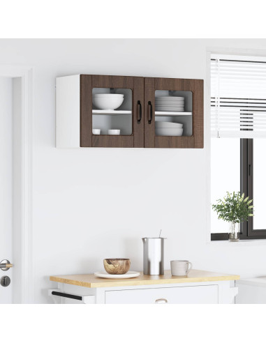 Mobile da cucina con porta 2 pcs Rovere Marrone 40 x 31 x 40 cm