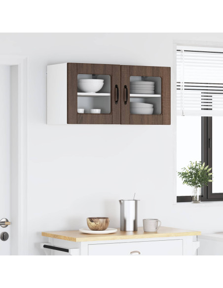Mobile da cucina con porta 2 pcs Rovere Marrone 40 x 31 x 40 cm