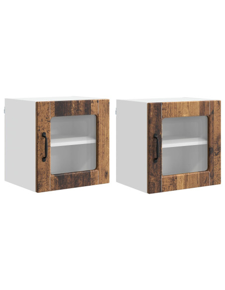 Mobile da cucina con porta 2 pcs Legno vecchio 40 x 31 x 40 cm