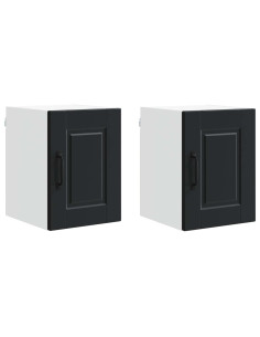 Mobile da cucina 2 pcs Nero 30 x 31 x 40 cm Legno multistrato 2