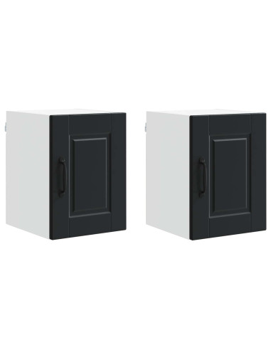 Mobile da cucina 2 pcs Nero 30 x 31 x 40 cm Legno multistrato