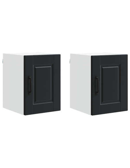 Mobile da cucina 2 pcs Nero 30 x 31 x 40 cm Legno multistrato