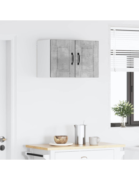 Mobile da cucina con porta 2 pcs Grigio cemento 30 x 31 x 40 cm