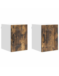 Mobile da cucina con porta 2 pcs Rovere fumé 30 x 31 x 40 cm 2