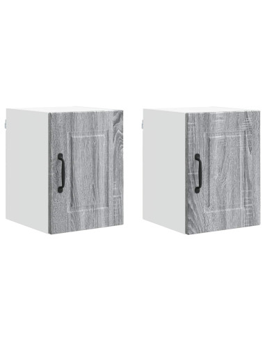 Mobile da cucina con porta 2 pcs Grigio Sonoma 30 x 31 x 40 cm