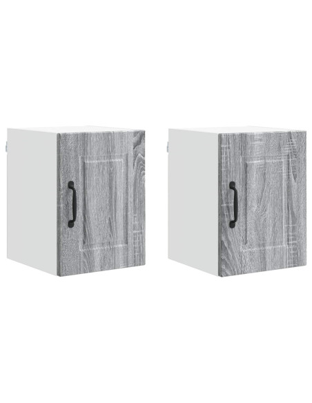 Mobile da cucina con porta 2 pcs Grigio Sonoma 30 x 31 x 40 cm