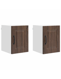 Mobile da cucina con porta 2 pcs Rovere Marrone 30 x 31 x 40 cm 2