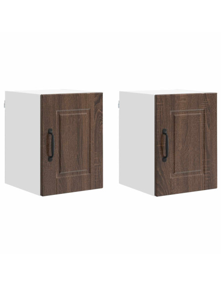 Mobile da cucina con porta 2 pcs Rovere Marrone 30 x 31 x 40 cm