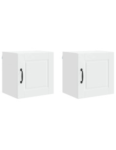 Mobile da cucina 2 pcs Bianco 40 x 31 x 40 cm Legno multistrato 2