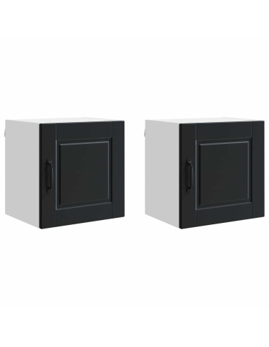 Mobile da cucina 2 pcs Nero 40 x 31 x 40 cm Legno multistrato