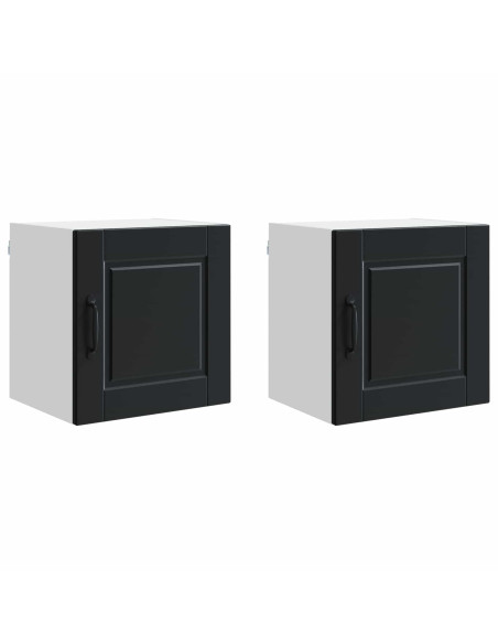 Mobile da cucina 2 pcs Nero 40 x 31 x 40 cm Legno multistrato