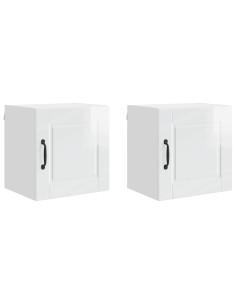 Mobile da cucina con porta 2 pcs Bianco Lucido 40 x 31 x 40 cm 2